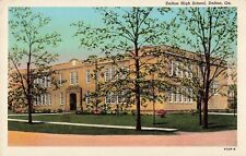 Dalton GA Georgia, High School Building, Vintage Postcard picture