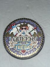 Mary Engelbreit Trinket Gift box. Queen for the Day, Embossed , Pre Owned picture