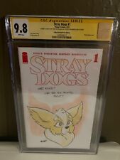 Stray Dogs #1 5th print CGC 9.8 Sketch & Signed front & back by Tone Rodriguez picture