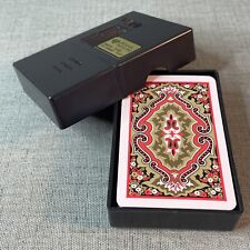 Vintage KEM Complete Pinochle Deck Paisley SI April 1979 Plastic Playing Cards picture