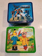 Vintage metal lunch boxes w thermos. Sesame Street And Masters Of The Universe  picture