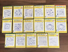 Vintage Aunt Marthas Embroidery Craft Patterns Hot Iron Transfers Lot of 17 picture