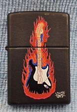 Stanley Mouse Flaming Guitar Zippo Lighter - Jimi Hendrix - Rock Art  picture