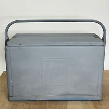 Vintage Metal 7-UP Cooler by Cronston with Handle picture