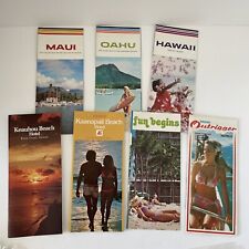 1970s? Vintage Maui Oahu Hawaii Outrigger Hotels Lot of 7 Travel Brochures picture