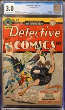 DETECTIVE COMICS #67 CGC 3.0 Off-White To White 1ST PENGUIN Cover Batman DC 1942 picture