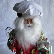 Santa North Pole Trading Co Baker Figurine Christmas Cheer Gingerbread House 19