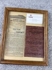1913 Monon Route Chicago Indianapolis & Louisville Railway Record Card & Rules picture