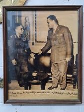Vintage Picture King Hussein Bin Talal and Gamal Abdel Nasser in the Egyptian picture