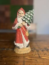 Vintage 1905 Father Christmas of Great Britain Santa Carved Resin Figure 8.5