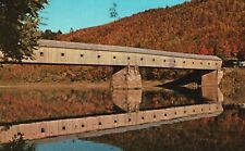 Vintage Postcard 1977 Windsor Vermont Covered Bridge Cornish New Hampshire NH picture