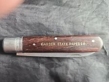 BIG VINTAGE KAUFMANN GERMANY BAREHEAD INLAND Garden State Paper Co. Ad Knife picture