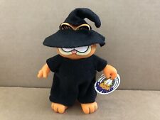 Vintage GARFIELD Halloween Witch PVC Enesco Figure w/ Tags LET'S GET SPOOKY #22 picture