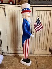 Vintage Blow Mold Uncle Sam Patriotic American Flag Union New Old Stock picture