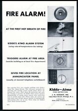 1957 Kidde Atmo fire alarm system 5 photo vintage print ad picture