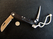 SOG--RIGGING KNIFE--MARLIN SPIKE--WEST MARINE--w/ LANYARD--FOLDING LOCKING KNIFE picture
