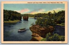 postcard Inkstand and Sugar Bowl Dells of the Wisconsin River 1310 picture