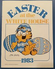 1983 Easter at the White House Garfield Souvenir Program- Excellent Condition picture