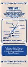 Eastern Metro Express timetable 1985/11/01 ATL hub picture