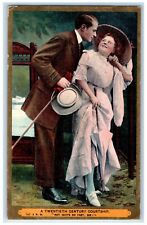 c1910's Sweet Couple Romance Twentieth Century Courtship Antique Postcard picture