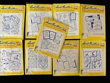 9 NEW Vintage Aunt Martha's Hot Iron Embroidery Transfers picture
