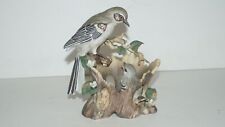Beautiful Masterpiece Porcelain Mother and Baby Bird Hand Painted Figurine picture