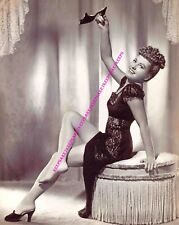 ACTRESS JEAN ARTHUR BAREFOOT HOLDING UP HER SHOE LEGGY 8 x 10 PHOTO A-JA1 picture