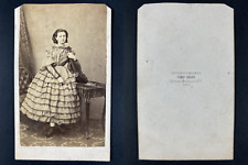 Grob, Paris, Young Woman ID Violinist Vintage cdv Albumen Print Ti picture