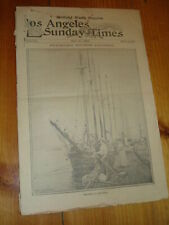 Los Angeles Sunday Times Illustrated May 28 1905 San Pedro Wharf picture