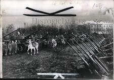 1950 Press Photo Marshal Tito inspects Yugoslavian military weapons on Army Day picture