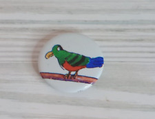 Vintage 1994 American Girl Colorful Bird Grin Pin - Approx. 1 Inch Diameter picture
