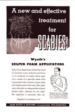 1938 Print Ad Medical Wyeth A New And Effective Treatment For Scabies picture