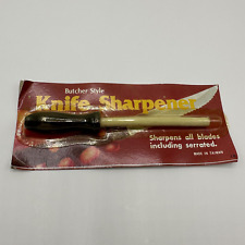 Butcher Style Knife Sharpener New Old Stock Sharpens All Blades picture