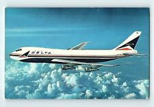 Fly Delta's 747 Boeing Superjet Private Penthouse on Upper Deck Postcard E7 picture