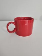 Vintage 2017 Starbucks Collectible 14 oz Red Coffee Mug With Gold Lettering picture