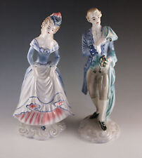 1940's GOLDSCHEIDER EVERLAST RENDEZVOUS FRENCH COUPLE LOUIS XV PAIR OF FIGURINES picture