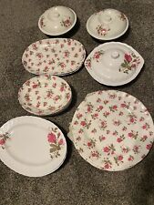 Beautiful Floral Pattern Melamine Serving Set Of 24 Pieces picture