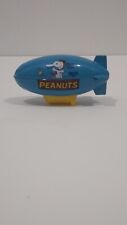 Snoopy Red Baron Die Cast Metal Blimp 3 inches Blue Vintage Peanuts picture