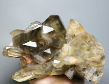 3.37lb Natural Clear Smoky Citrine Quartz Crystal Cluster Point Healing Mineral picture