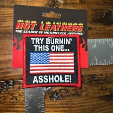 Try Burning This One…A$$hole American Flag  3” Patch picture