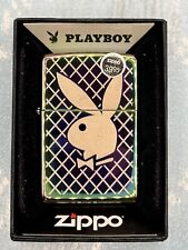 2021 Spectrum Playboy Engraved Lines w/ Bunny Logo Zippo Lighter NEW In Box Rare picture