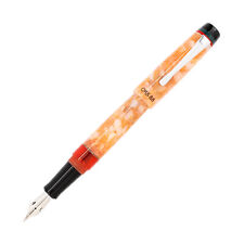Opus 88 Demonstrator Fountain Pen in Minty Orange - Extra Fine - NEW in Box picture