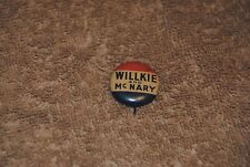 Vintage Political Pin Willkie and McNary Campaign Button picture