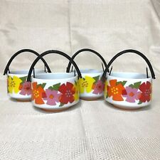 Vintage Nasco Rice Bowls - R 6754 Springtime Pattern - Japan 1960's - Set of 4 picture