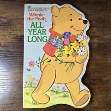 Walt Disney Winnie-the-Pooh All Year Long Vintage Children's Book 1981 Board Bk picture