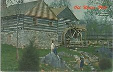 Staunton, VA: Steeles Tavern Old Water Mill - Vtg Augusta Co Virginia Postcard picture