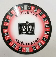 Montreal Casino Roulette (America & English) Help Card Travel Souvenir picture