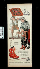 1948 Acme Cowboy Boots Men Fashion Family Boy Vintage Print Ad 26054 picture