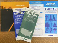 Amtrak Train National & Regional Timetables Schedules & Brochure Vtg 80s 90s picture