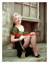 MARILYN MONROE PHOTO -On the back lots of 20th Century Fox -“The Hooker Sitting